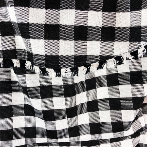 Ann Taylor Black and White Gingham Midi Dress - Picture 7 of 11